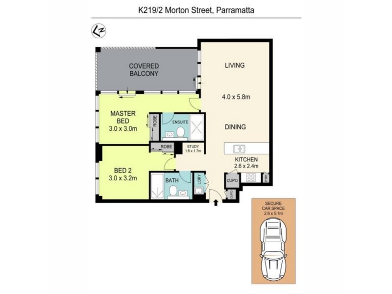 K219/2 Morton Street, Parramatta NSW 2150 Floorplan